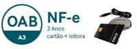 NFE|NFCE A3 DE 3 ANOS EM CARTÃO + LEITORA