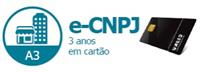 E-CNPJ A3 DE 3 ANOS EM CARTÃO
